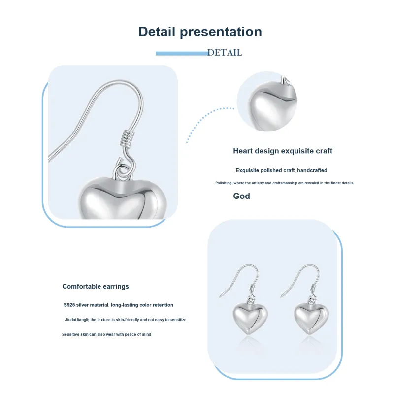 LAOMIAO S925 Silver Earrings Women's-4