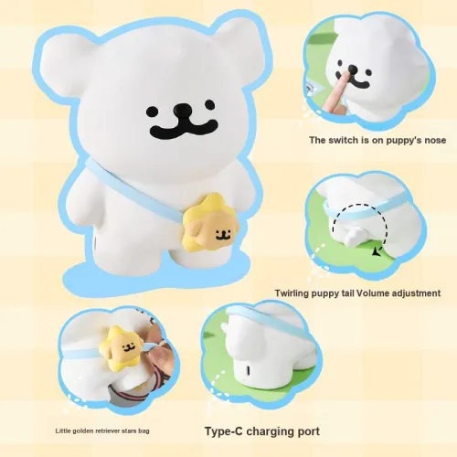 YANCANG x Line Puppies Speaker Creative Desktop Ornament Practical Creative Accessory