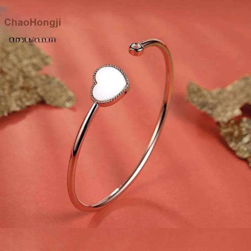 CHAOHONGJI 925 Sterling Silver Bangles Women's-1