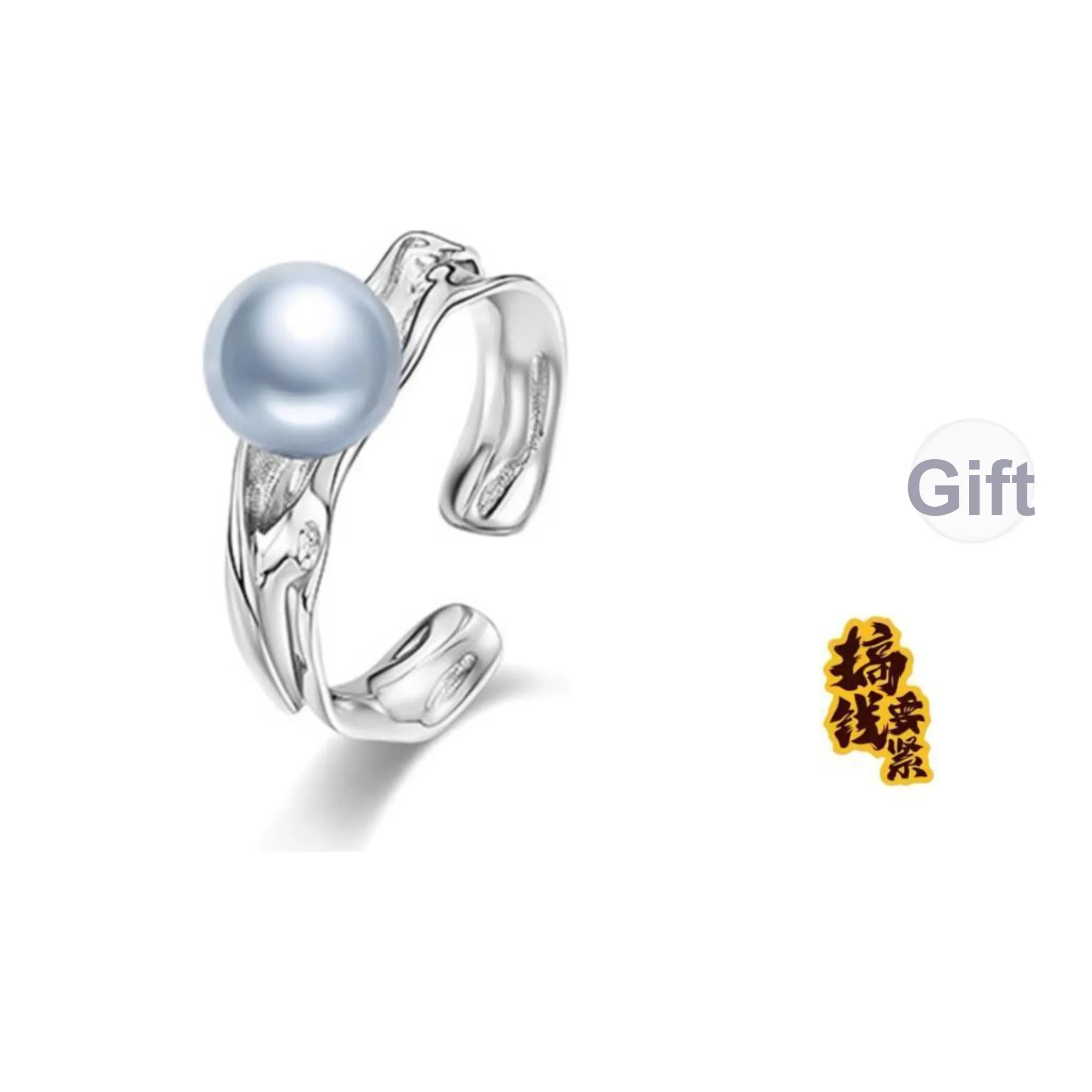 Luxury Beads Pearl Rings Women's