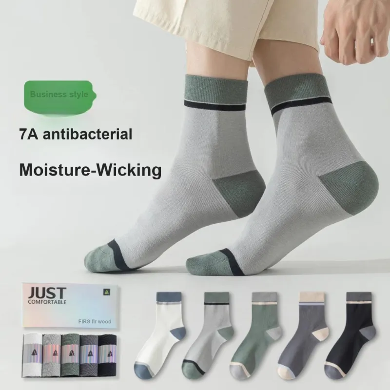 FIRS Mid Calf Socks Men's Box 5 Pack-2