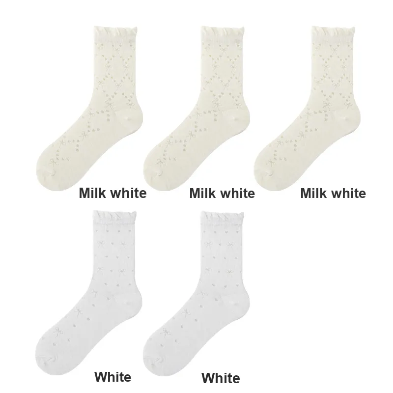 H YXIANG Mid Calf Socks Women's Combo Set-27