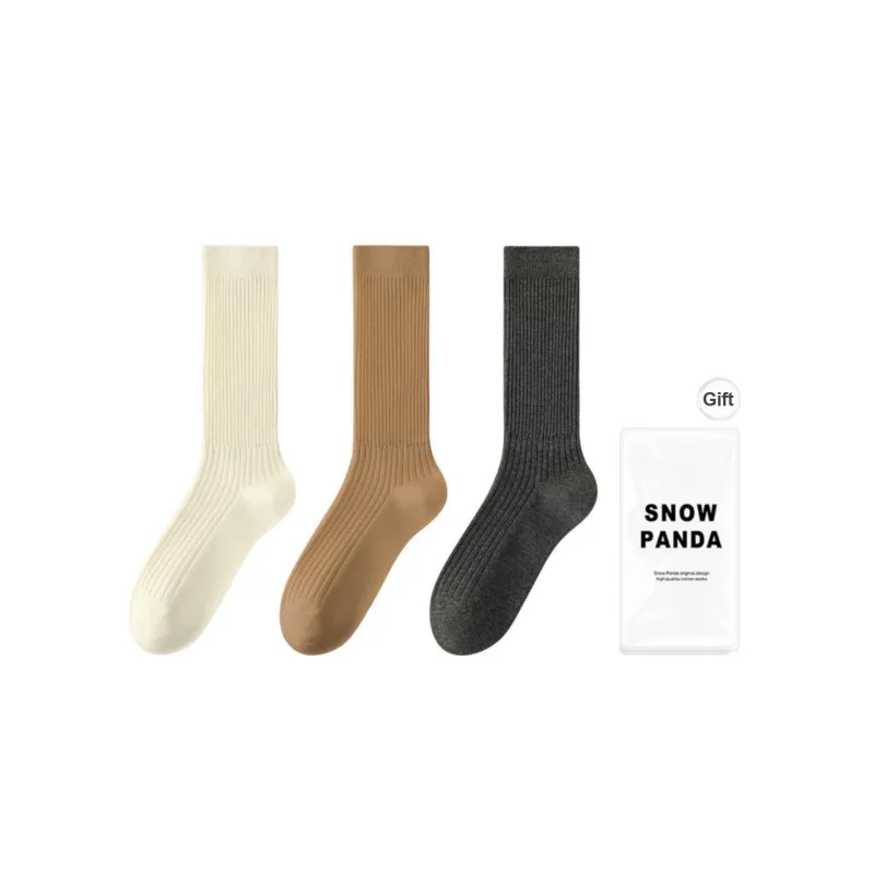 XXLLG Mid Calf Socks Women's Shopping Bag 3 Pack-8