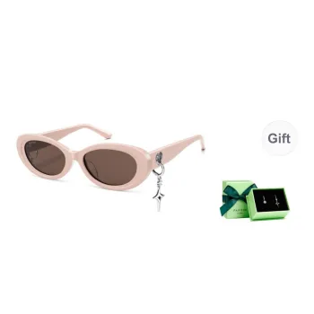 PARZIN Plate Frame Oval Sunglasses Women's