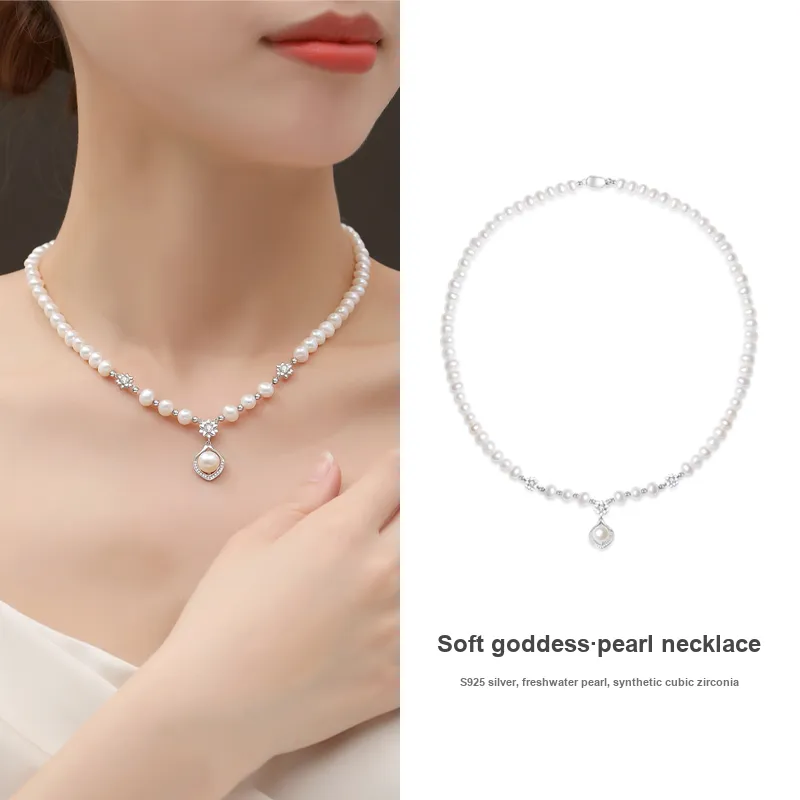 DIHUAJI Freshwater Pearl Necklaces Women's-3