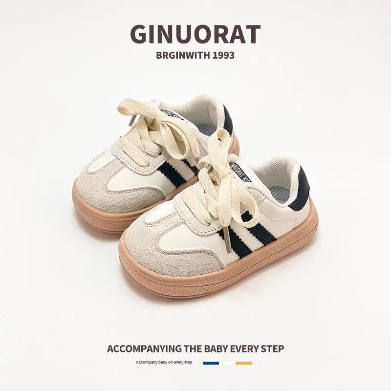 QINUOSHU Slip Resistant Anti Kick Low Top Kids' Skateboarding Shoes Children Aged 3 7 Years Old-1