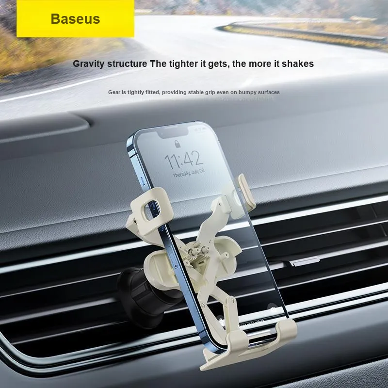 Baseus Bracket Stable Lite Gravity Car Mounted Air Vent Version Fully Automatic Reset Gravity Linkage-7
