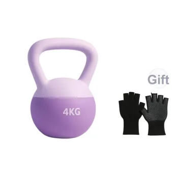 DEFIT Kettlebells PVC Soft Leather Material Home Gym Unisex 2kg 12kg Sports Hip Lifting Squat Overall Training