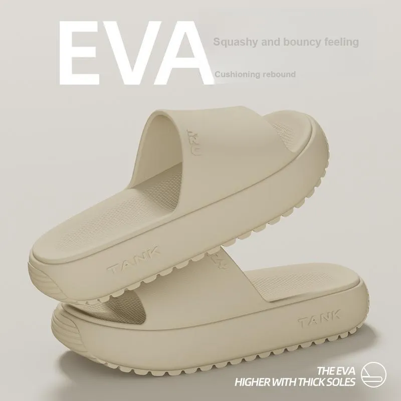 Warm Edge Platform Slippers Summer Home Indoor Minimalist Style Slippers For Students And Dormitory Use-19