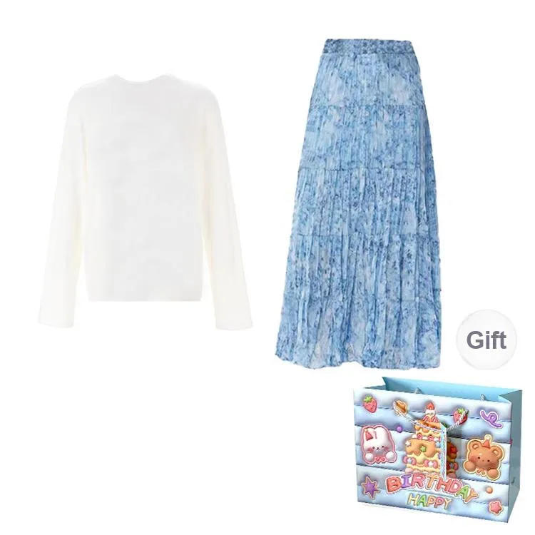TWOPLUMGIRLS Two Piece Skirt Sets Women's-1