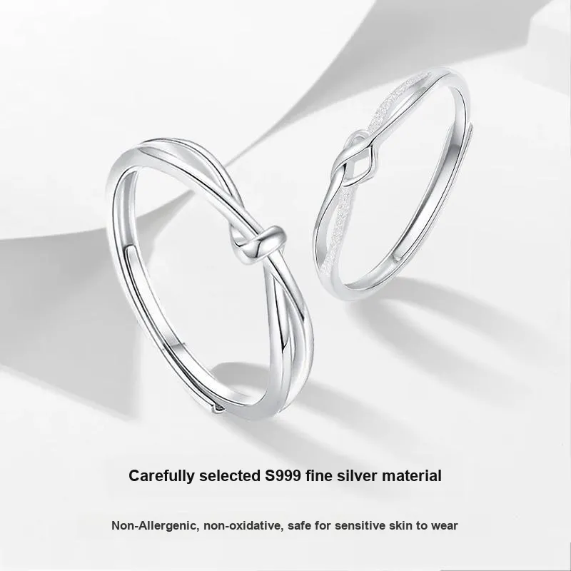 MISS TOOYA S999 Fine Silver Rings Unisex-2