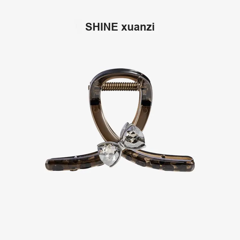 SHINE Alloy, Crystal Diamond Hair Clips Women's-5