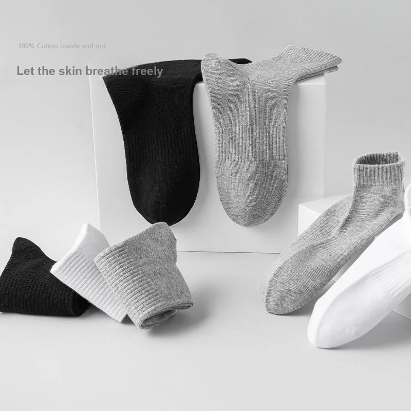 Lan Miao Mid Calf Socks Men's 5 Pack-5