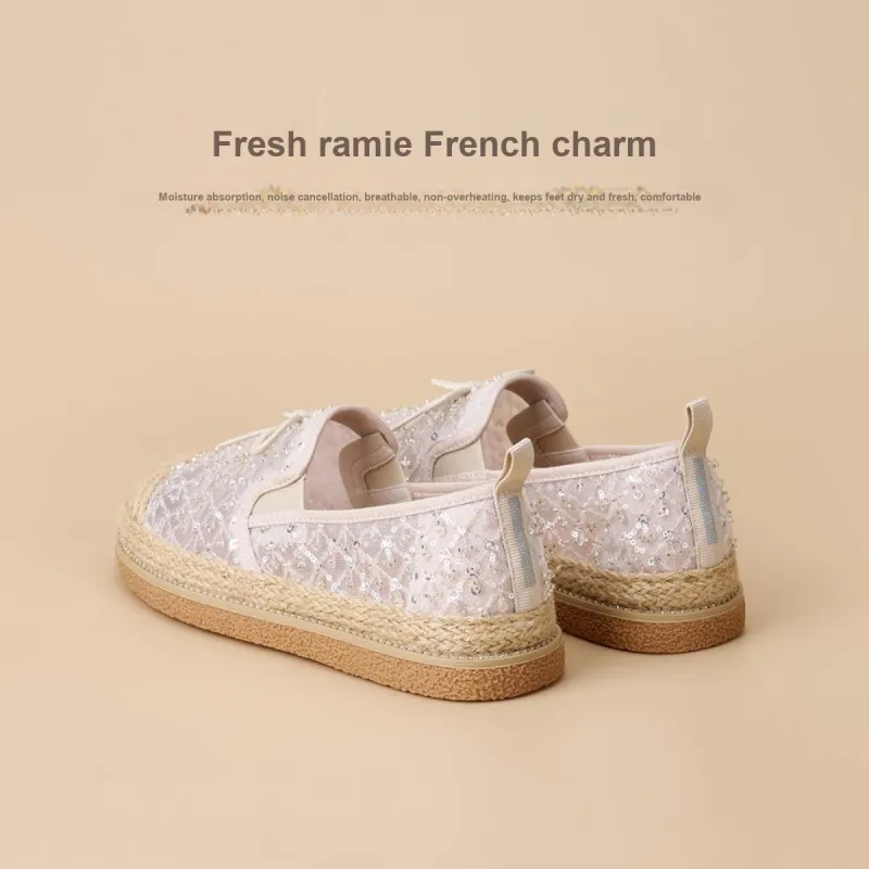 Joy&Mario Espadrilles Women's Black/Gold/Ecru-26