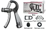 Gray Hand Grippers+Wrist Exercisers Box