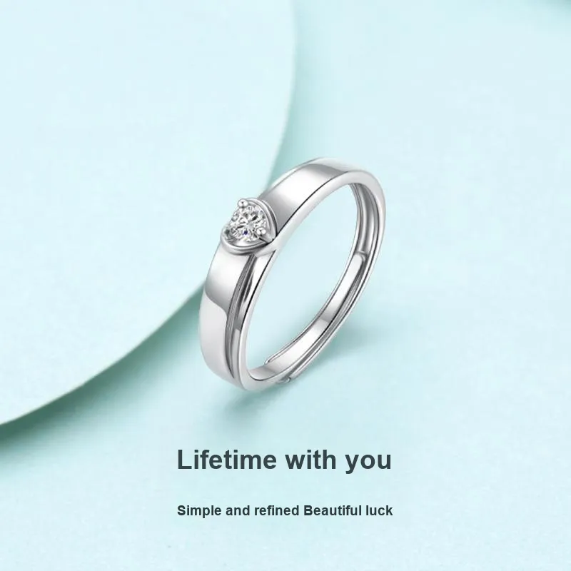 JINLIUFUJIXIANG Moissanite Collection S925 Silver Rings Unisex-1