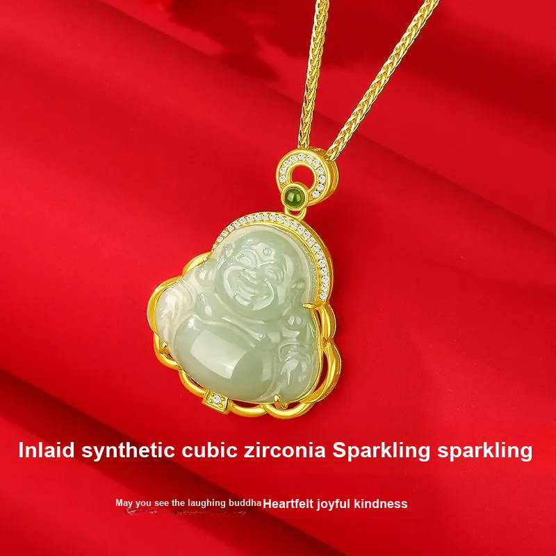 Love Hetian Jade Pendants Pale Greenish White Jade Women's-4