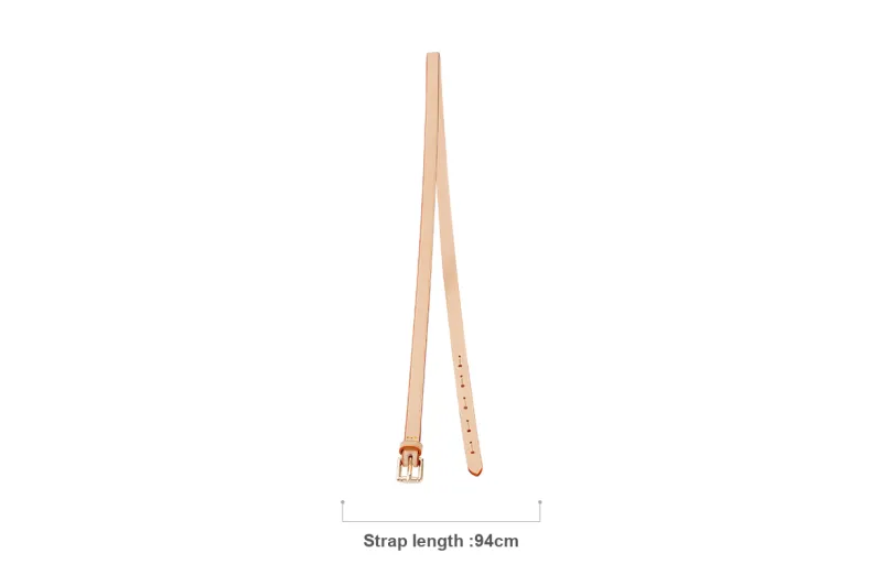 Lan Bao Fan Bag Straps Lv Bean Vegetable Tanned Leather Approx. 94cm-1
