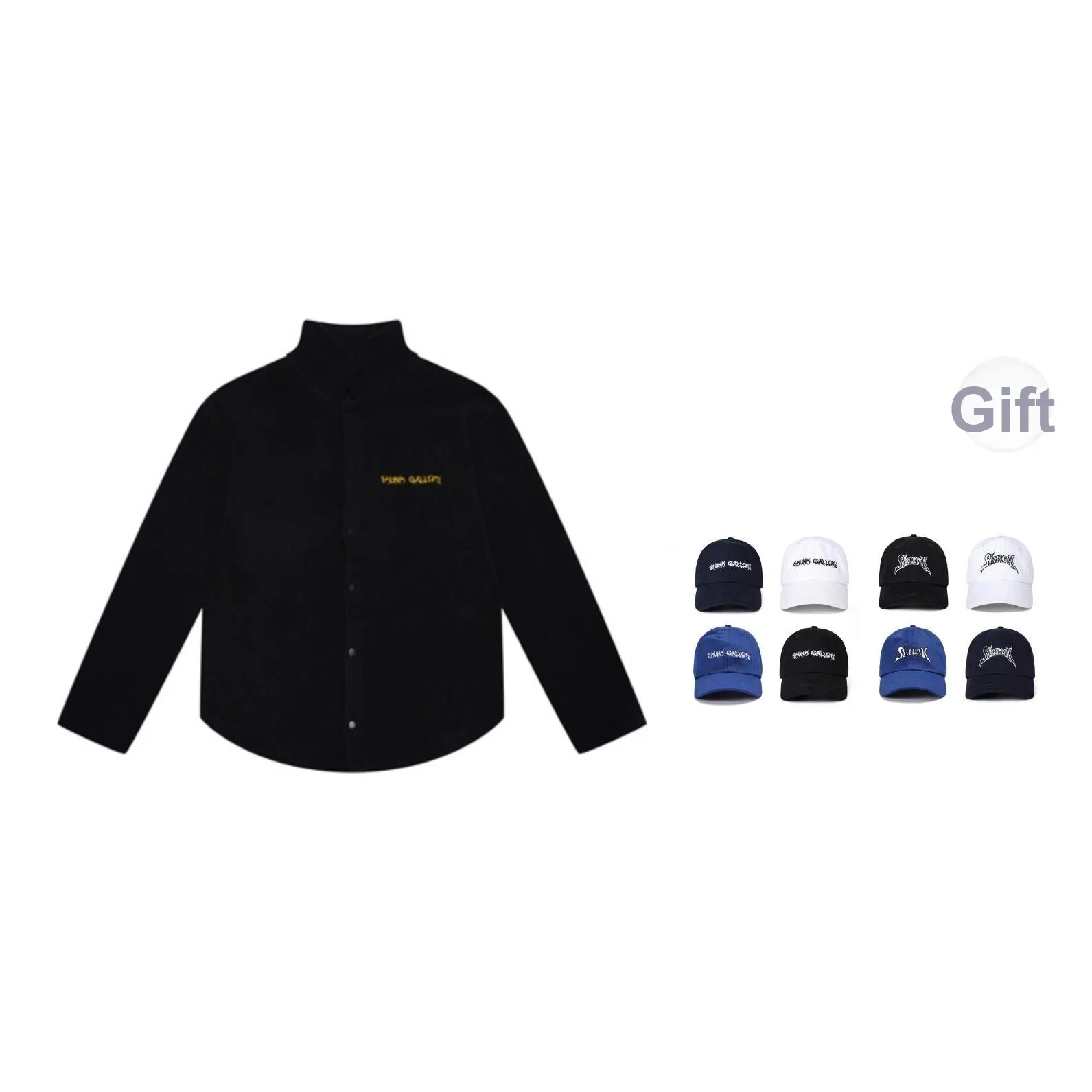 SKUNK GALLERY Вельвет Feel Пальто Унисекс Черный