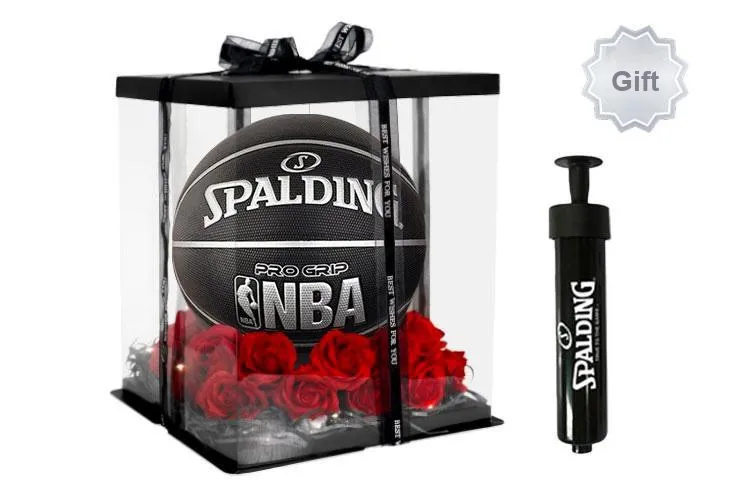 SPALDING x NBA PRO GRIP Series PU Basketball Black Size 7 Training Unisex-6