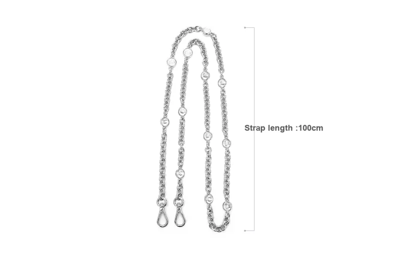 GUYI Pearl, Alloy, Iron Metal Bag Strap Women's White-37