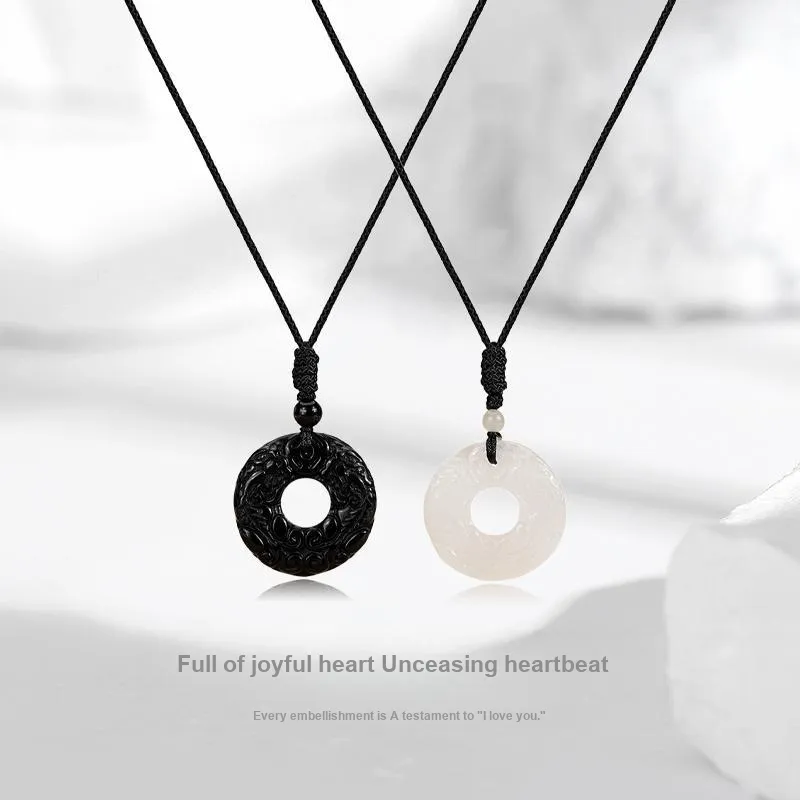 JUICY GRAPE Chalcedony Jade Necklaces Unisex-1