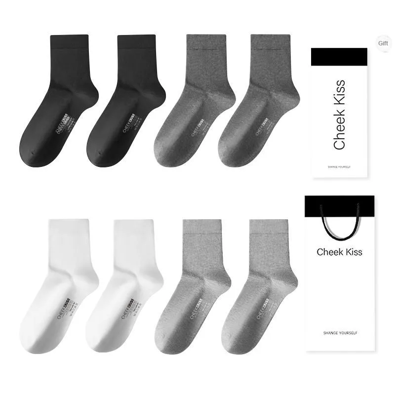 Cheekkiss Mid Calf Socks Men's Box 4 Pack-43