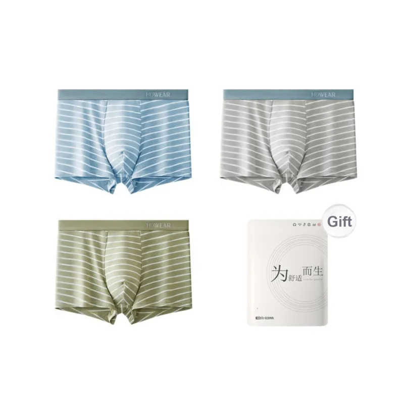 Red Bean Underpants Men's Shopping Bag 3 Pack-4