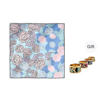 MARJAKURKI Silk Square Scarf Women's