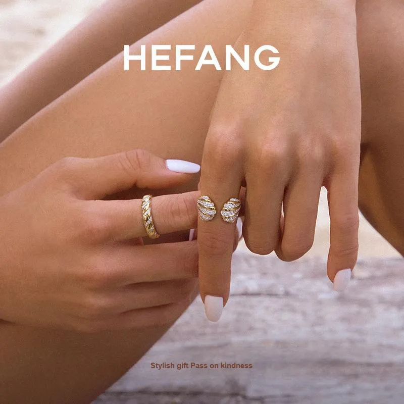 HEFANG Vocation S925 Silver Rings Women's-2