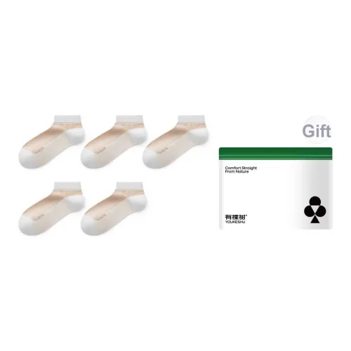 YOUKESHU Низкие носки женские упаковка из 5 пар