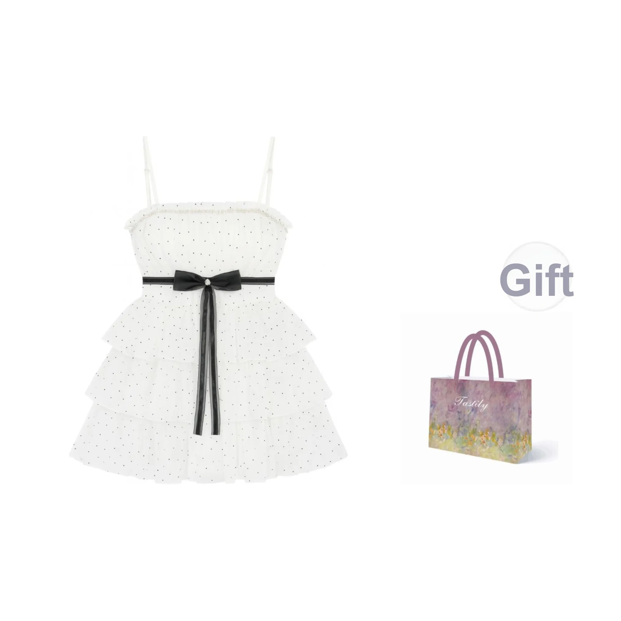 TASTILY Юбка-платье Женское Белое