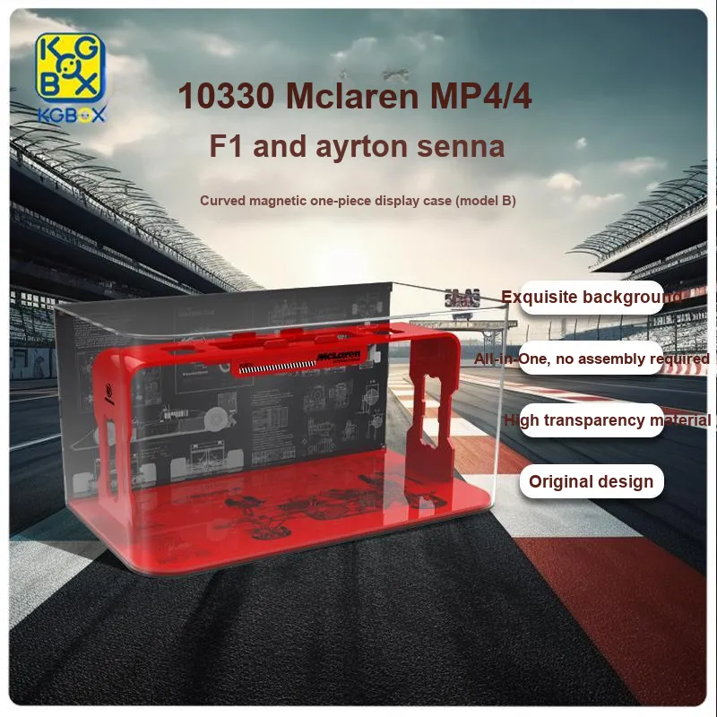 KGBOX ICONS10330 McLaren MP4/4F1 With Ayrton Senna Racing Display Case Model Accessories-15
