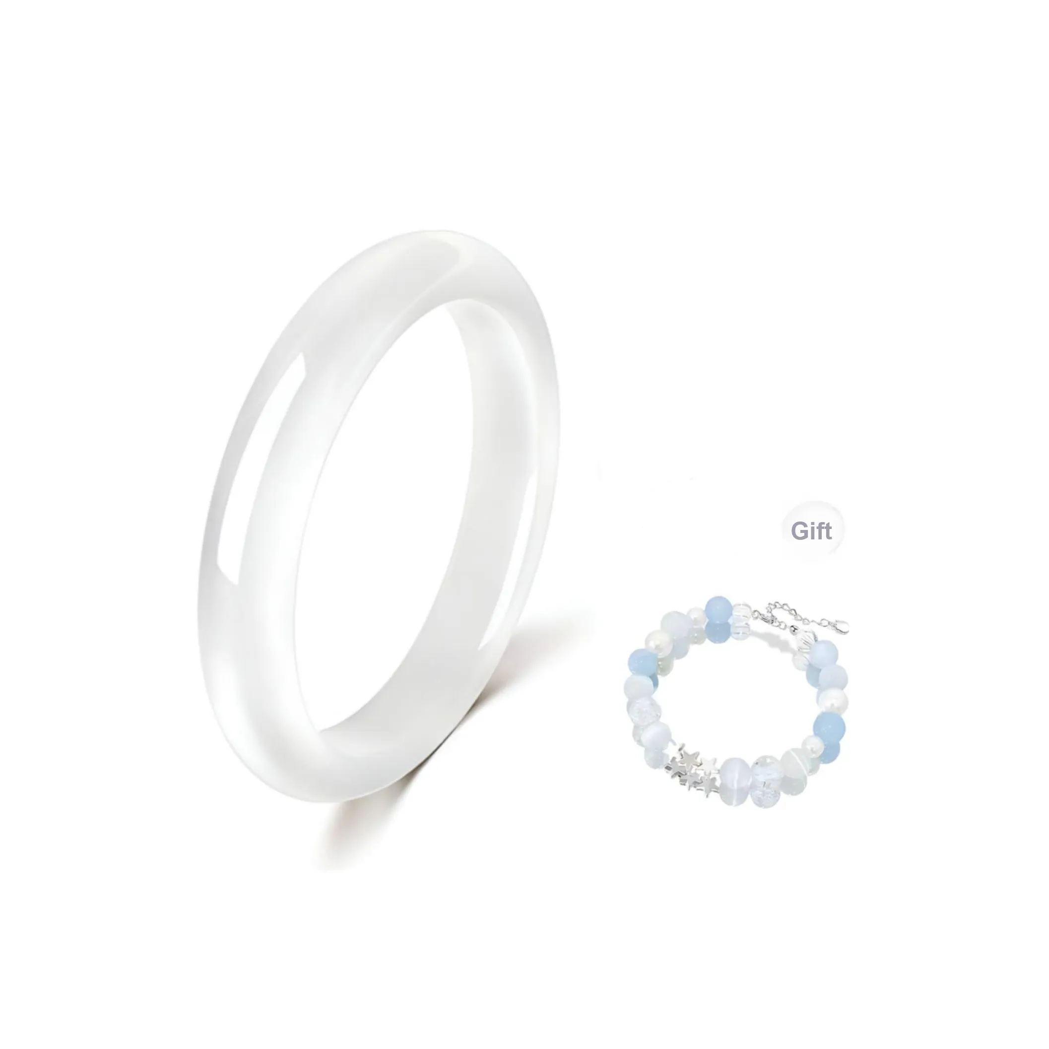 Artisan Lock Heart Jade Цветное стекло Браслеты Женские