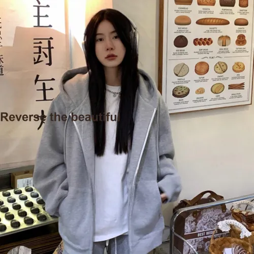 MUCCHIC Дымчатый Облачный Серый Женский Свитшот