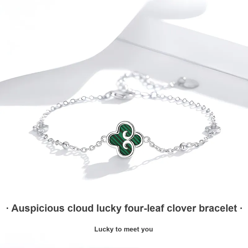 VANA 925 Silver Malachite Bracelets Women's-1