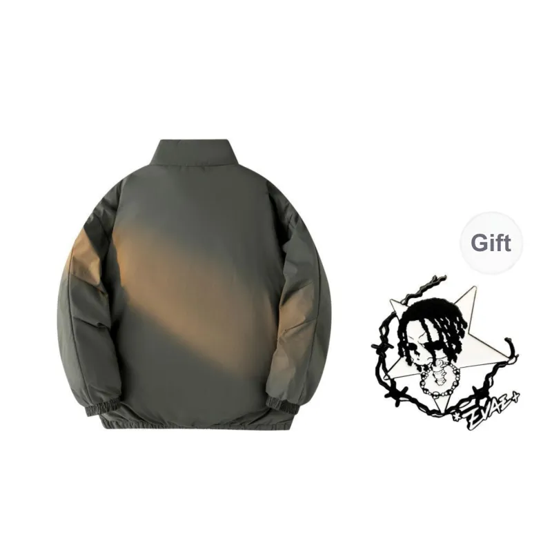 *EVAE+MOB Puffer Jacket Unisex Black-3