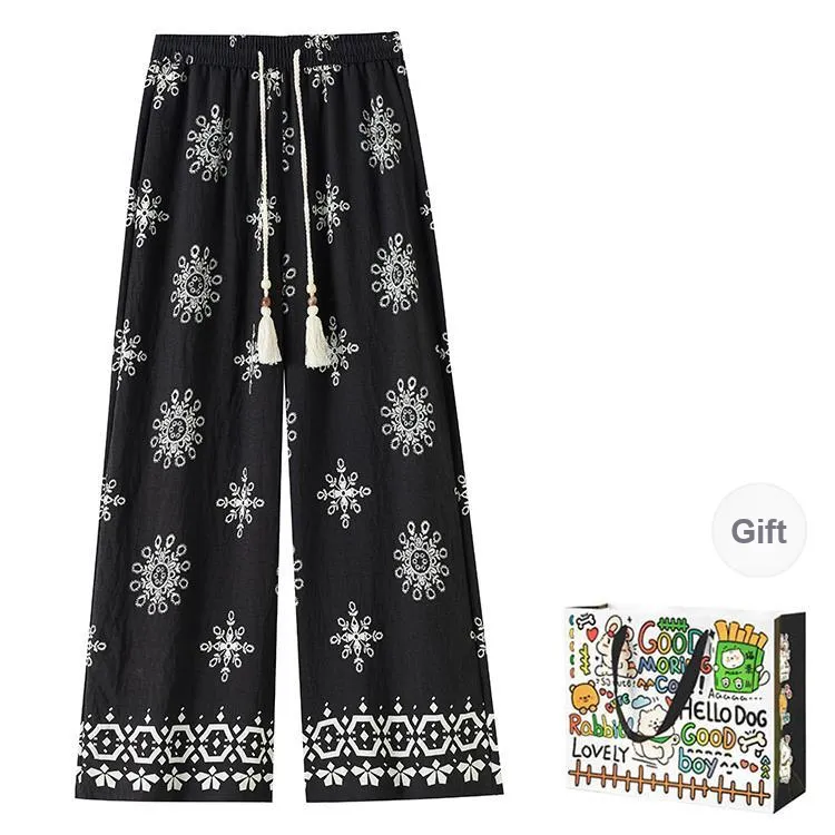 OURUOKE Casual Pants Women's Black-0