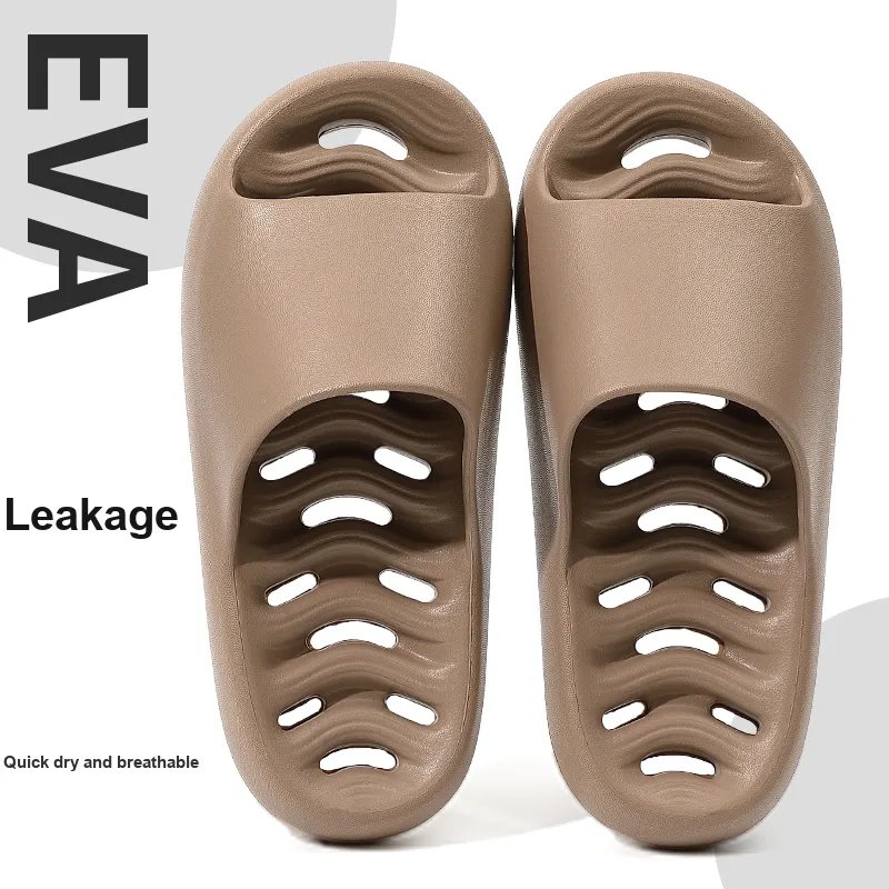 Foot Recreation Summer Comfortable Quiet Fishbone Slip Resistant Odor Resistant Comfortable Home Slippers-19