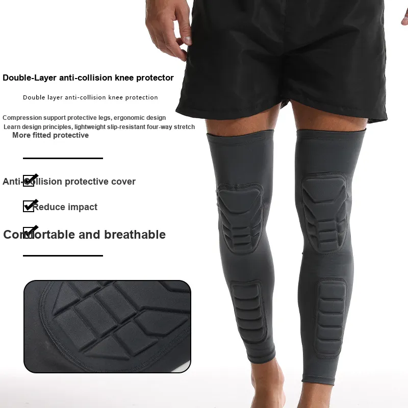 TANLU Riding Equipment Leg Warmer Unisex EVA M L XL Black/Gray-3