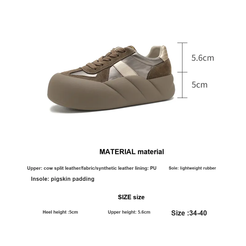 D FUSE SCANDINAVIA Skateboard Shoes Women's Low Top Brown-10