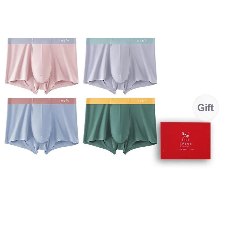 RED DRAGONFLY 50S Modal Underpants Men's 4 Piece Gift Box Sets-7