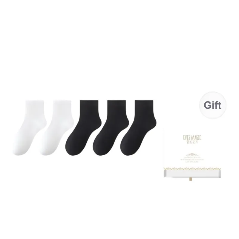 XIA.WA.ZHI.XIU Mid Calf Socks Women's Box 5 Pack-0