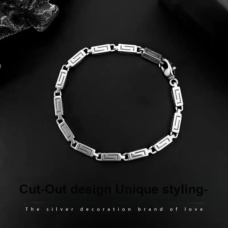 COISE S925 Silver Bracelets Men's-5