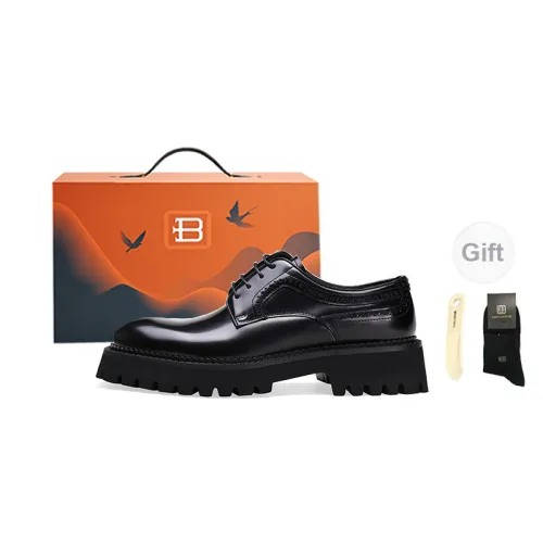 BOSSSUNWEN Dress Shoes Men Low-Top