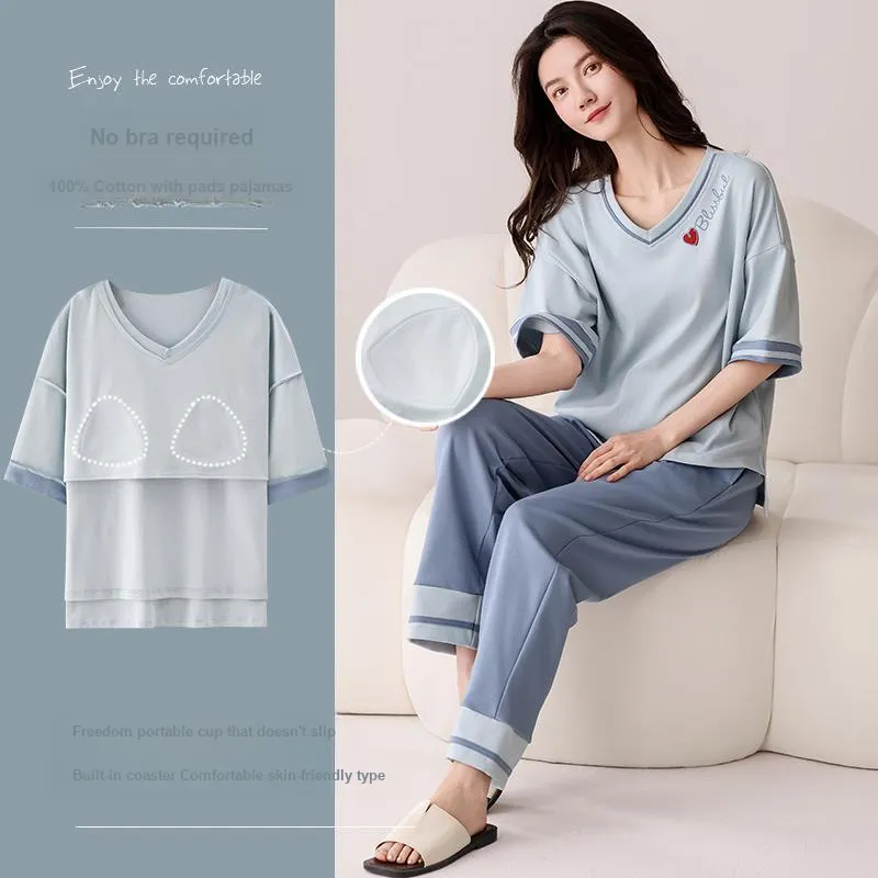 MIIOW Pajama Set Women's Sky Blue-4