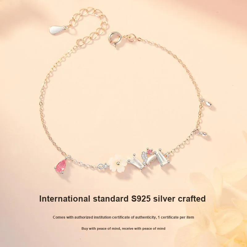 Branded Jewelry S925 Silver Bracelets Women's-5