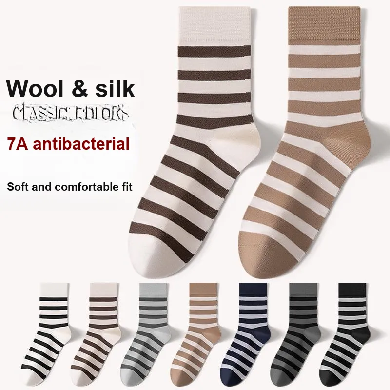 MIIOW Mid Calf Socks Men's 5 Pack-4