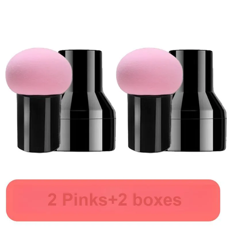 JINGLINGLONG Mushroom Powder Puff For Liquid Foundation Easy To Apply No Need For Powder 2 Pcs-7