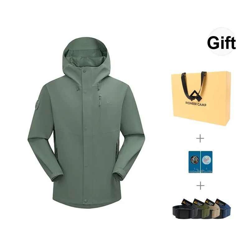 PIONEER CAMP Waterproof, Windproof, Breathable, Abrasion Resistant, Thermal, Water Repellent Windbreaker Jacket Men's-6